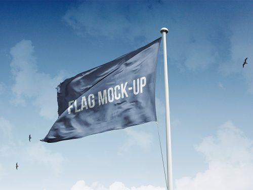 Mockup Flag Free PSD