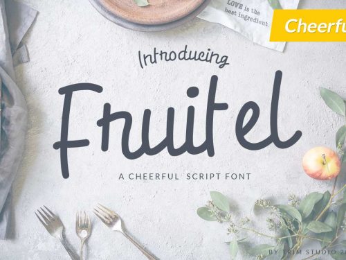 Fruitel Cheerful Script Font