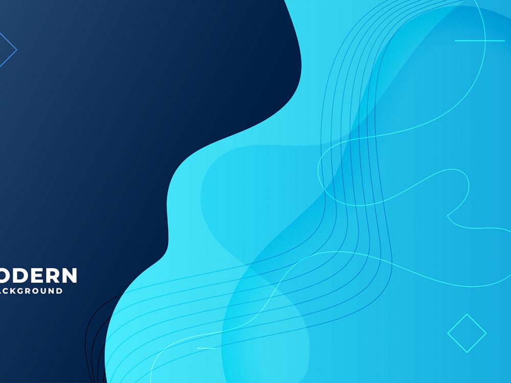 Modern Blue Fluid Gradient Background