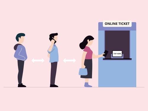 Paying Standing in Queue