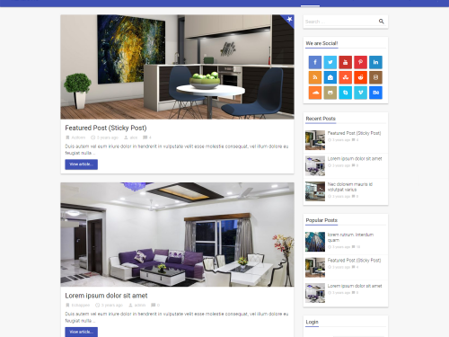 Realistic WordPress Theme