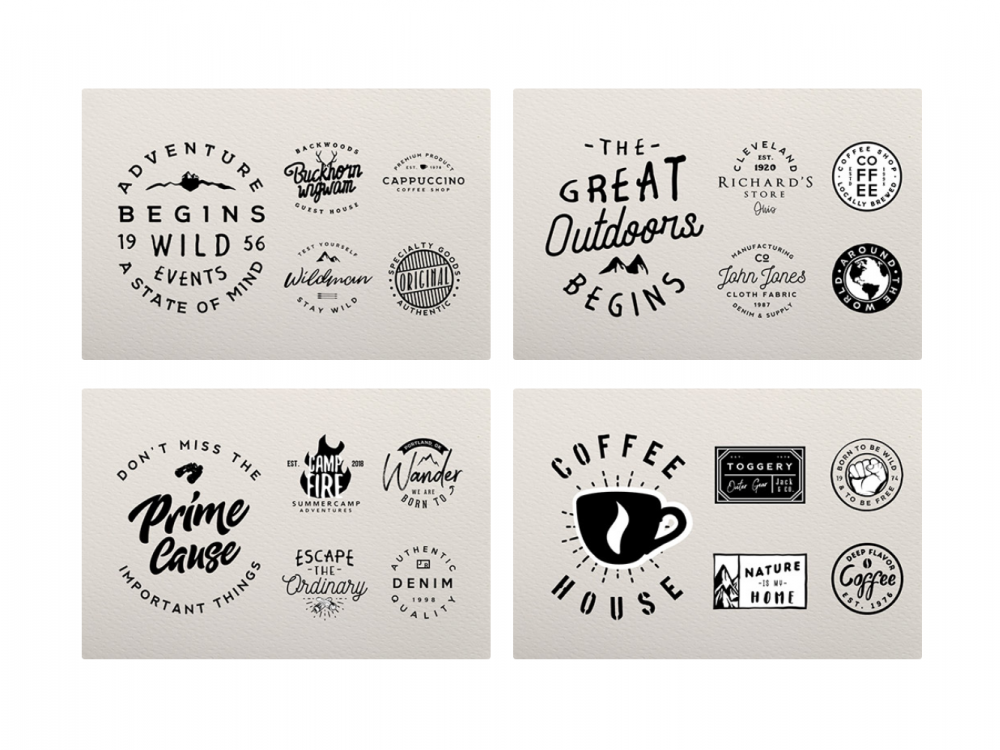 Retro Badges Templates