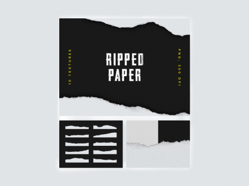 Ripped Paper Texture Set