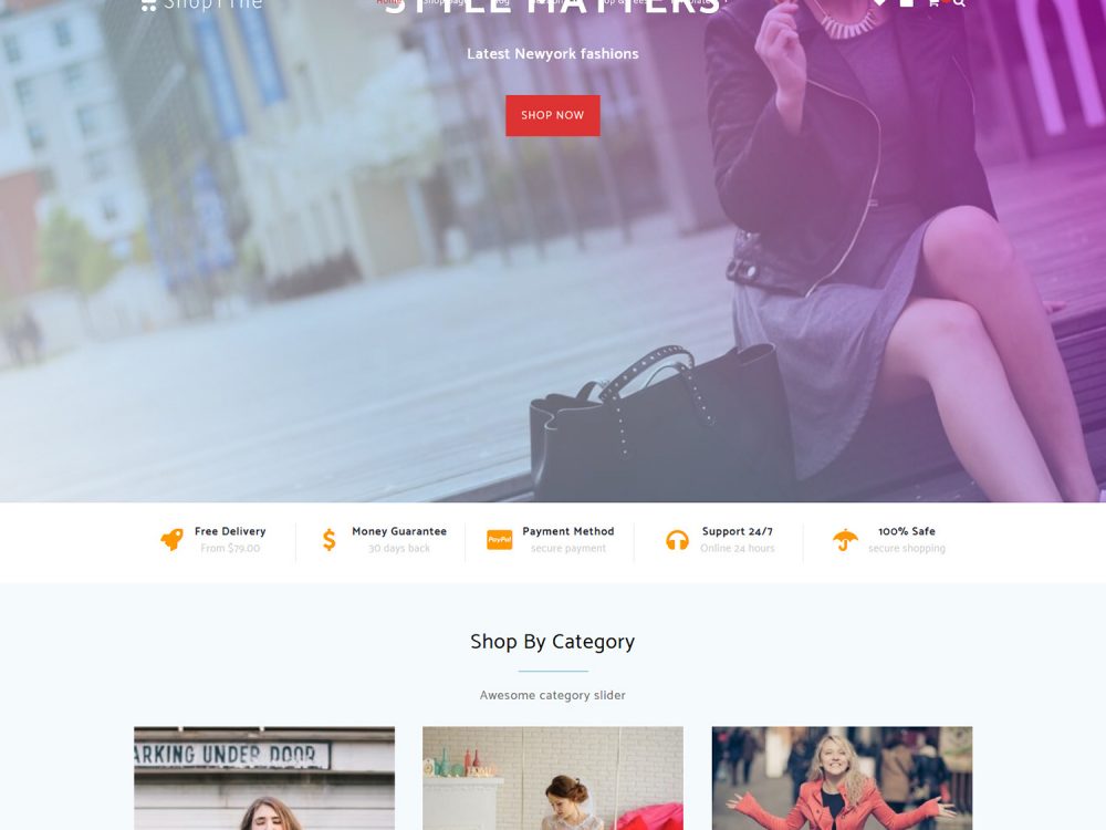 Shopline eCommerce WordPress Theme