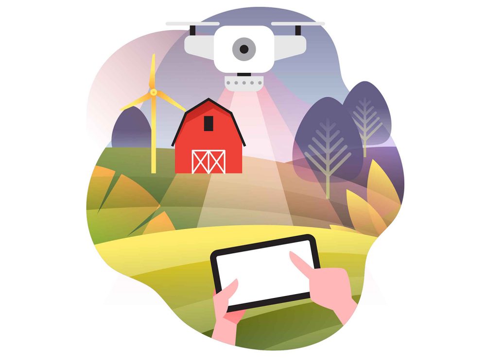 Smart Farming Vector Illustration