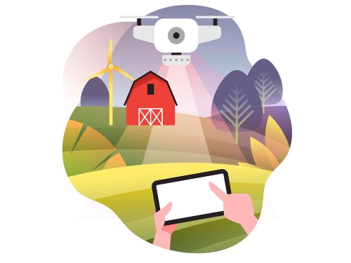 Smart Farming Vector Illustration