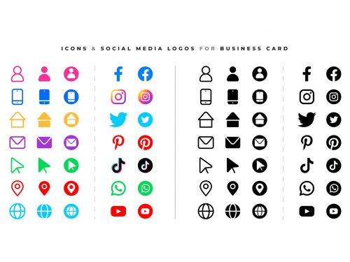 Social Media Logos and Icons Set