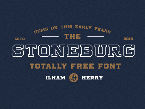 Stoneburg Block Free Font