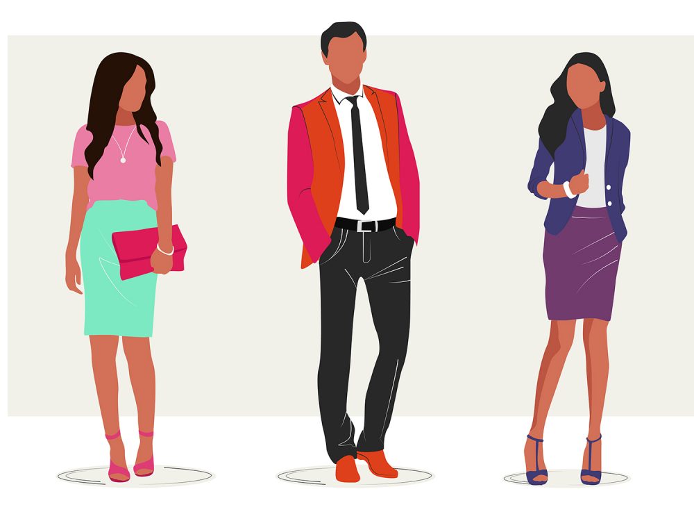Stylized Business People Illustration