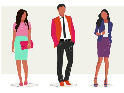 Stylized Business People Illustration