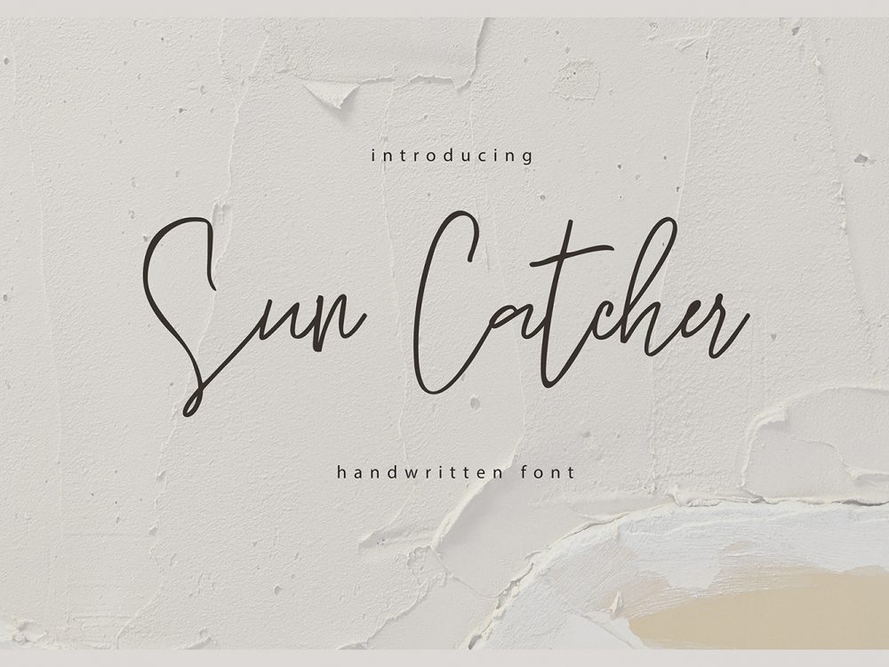 Sun Catcher Handwritten Script