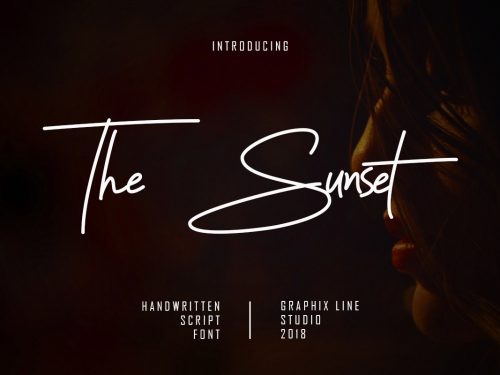 Sunset Signature Font Demo