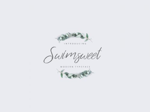 Swimsweet Script Font Demo