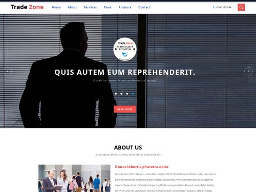 Trade Zone HTML Template