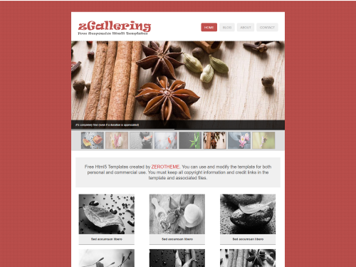 zGallering HTML Template