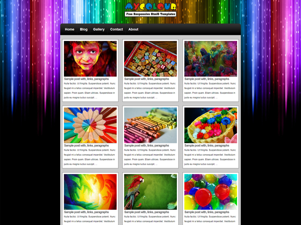 zMycolour HTML Template