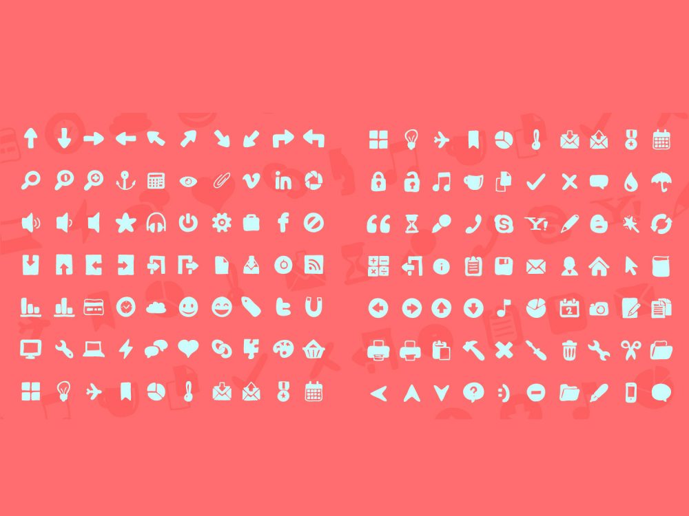 130 Free Hand-Drawn Interface Icons