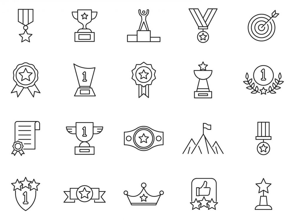 20 Free Achievement Vector Icons