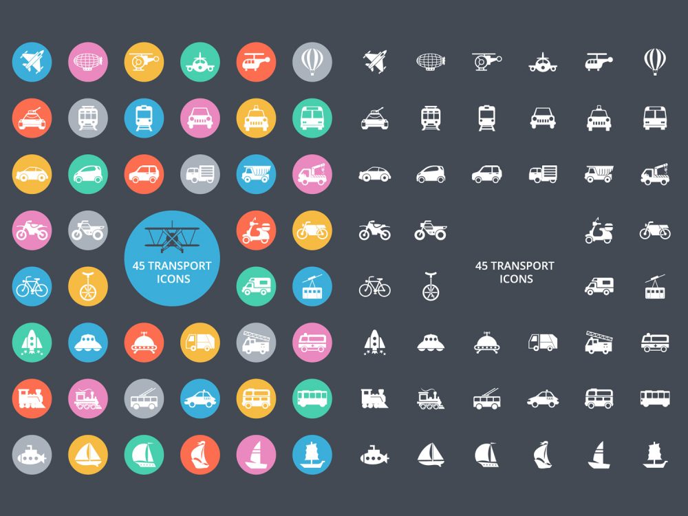 45 Free Transport Icons