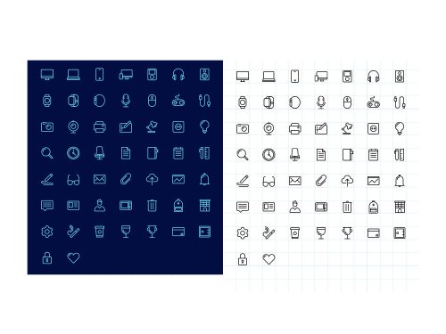 50+ Free Office Outline Icons