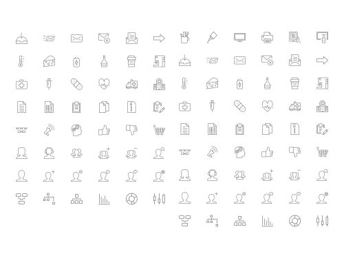 90 Free Line Icons