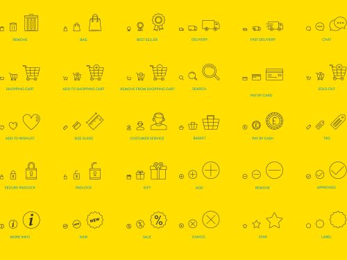 90 Free Responsive Ecommerce Icons