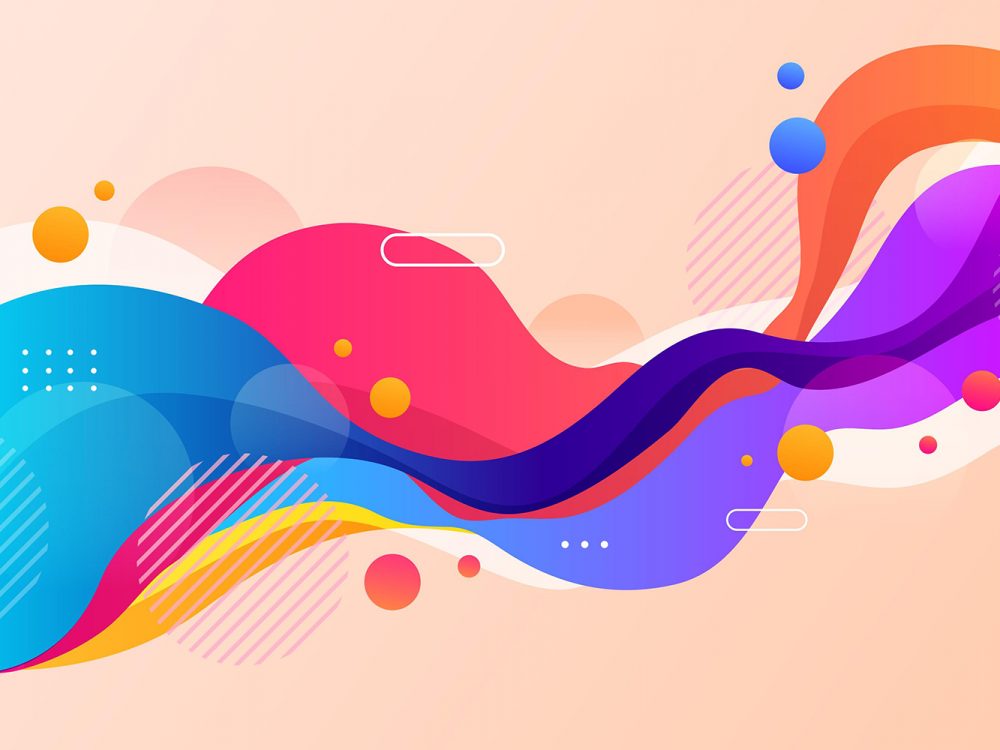Abstract Colorful Shapes Background