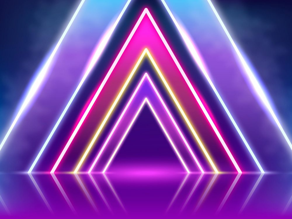 Abstract Neon Lights Background