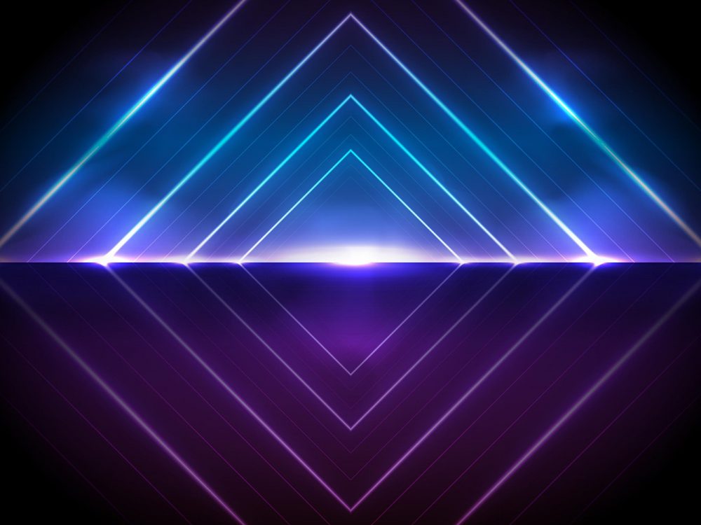 Abstract Neon Lights Background
