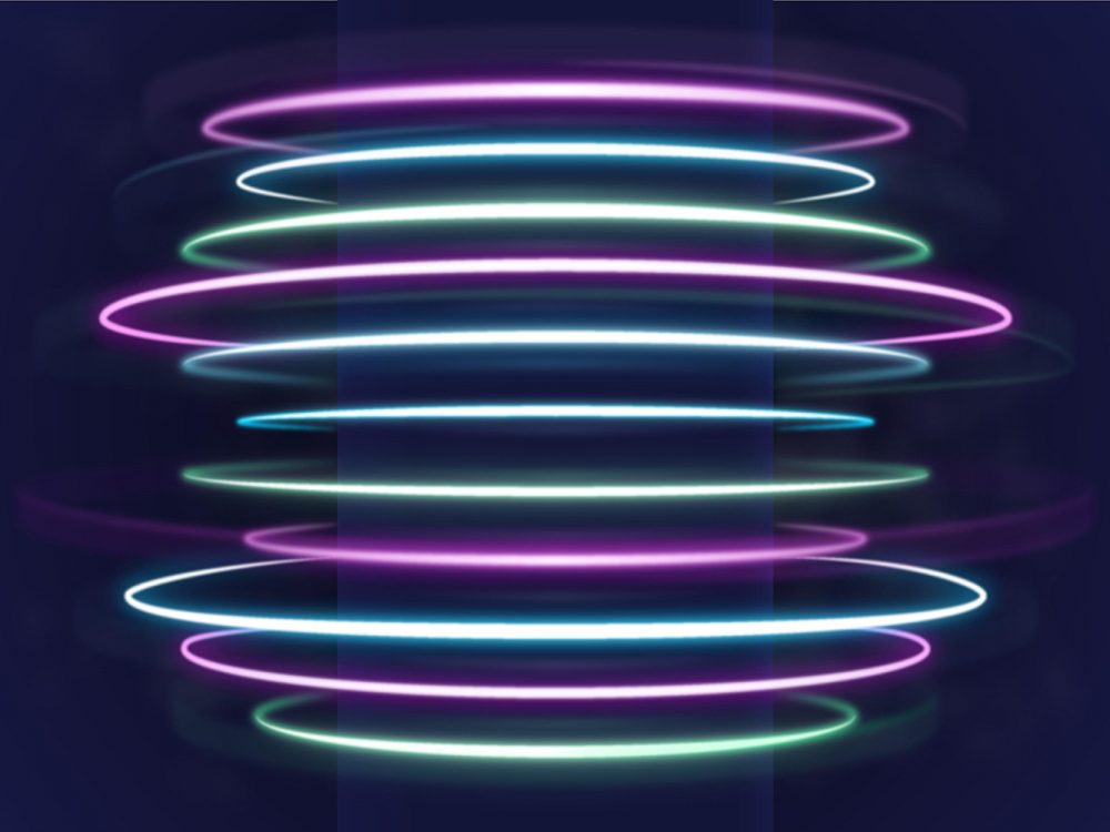 Abstract Neon Lights Background