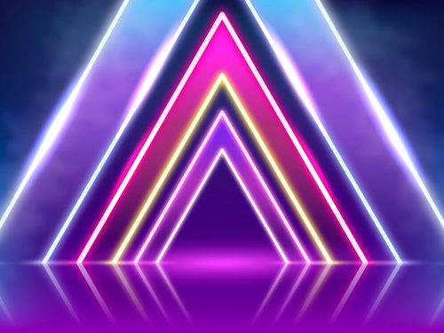 Abstract Neon Lights Background