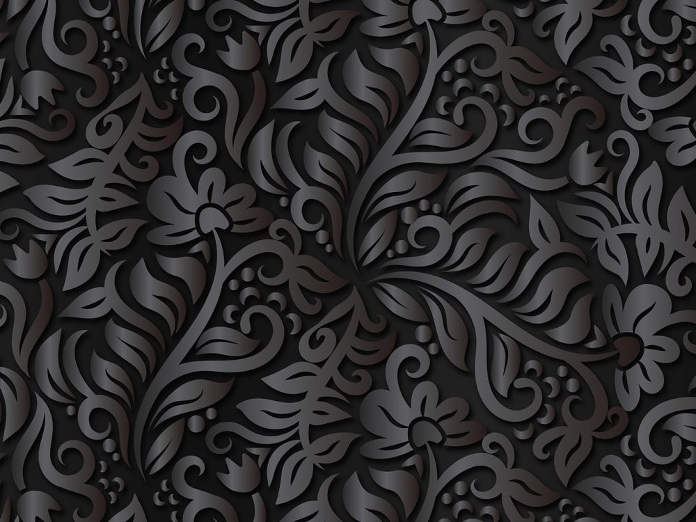 Abstract Ornamental Flowers Background