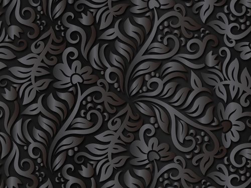 Abstract Ornamental Flowers Background