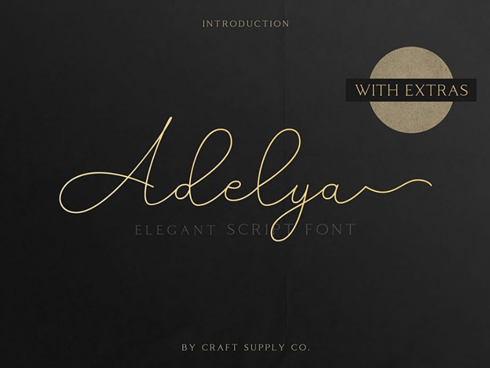 Adelya Handlettering Script