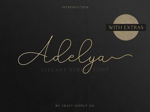 Adelya Handlettering Script