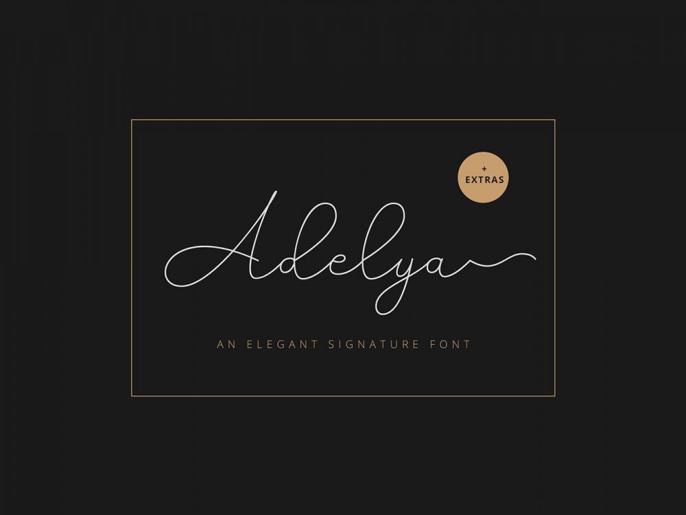 Adelya Handlettering Script