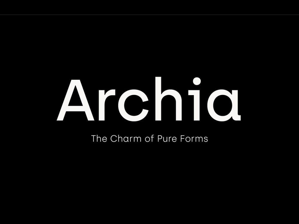 Archia Font Family