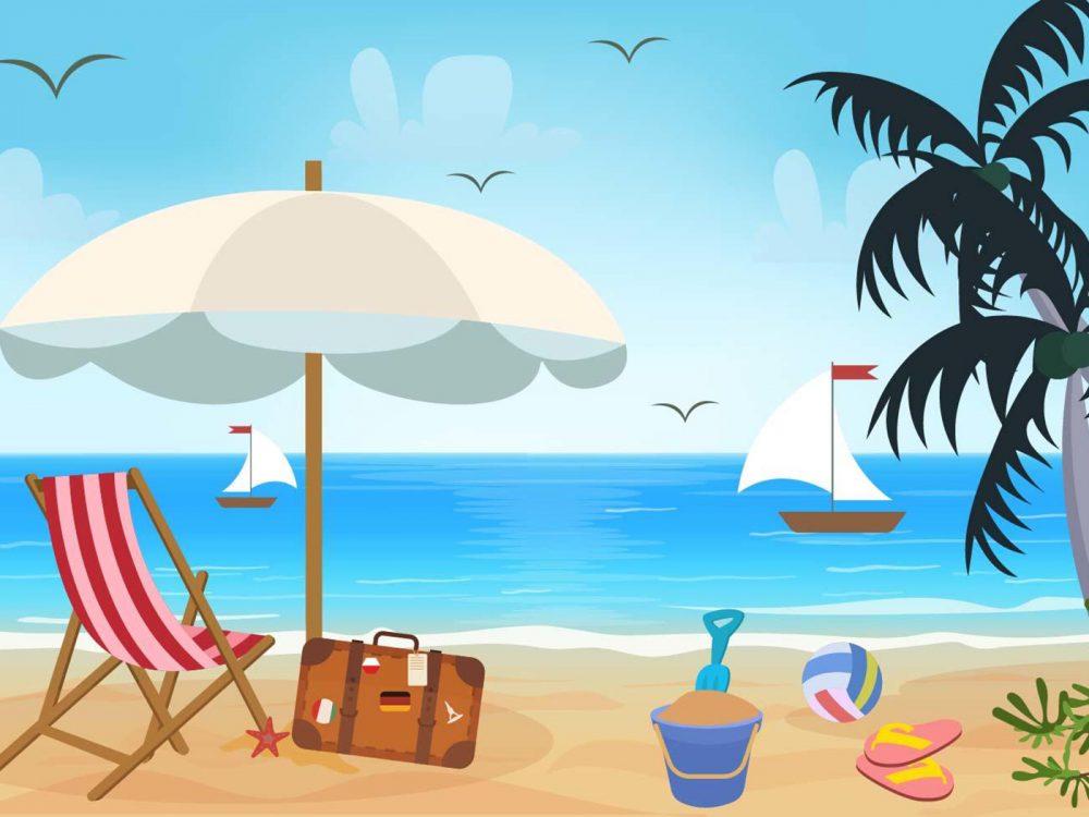 Beach Theme Illustration
