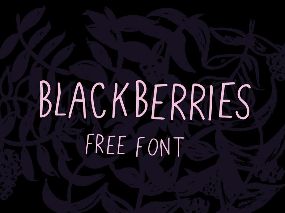 Blackberries Free Font