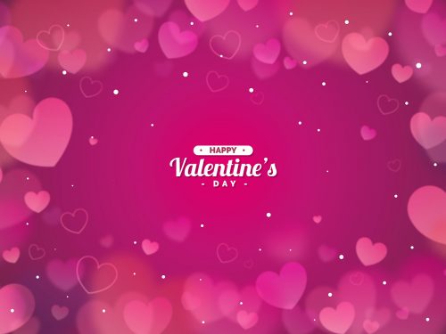 Blurred Valentines Day Background