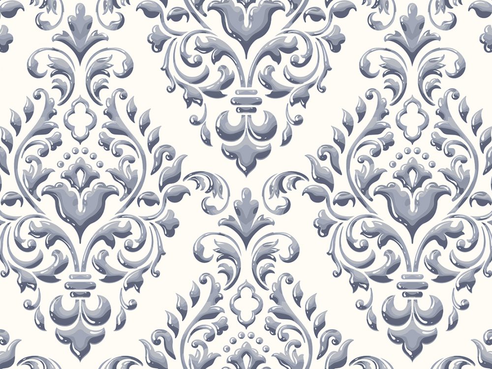 Damask Seamless Emboss Pattern Background
