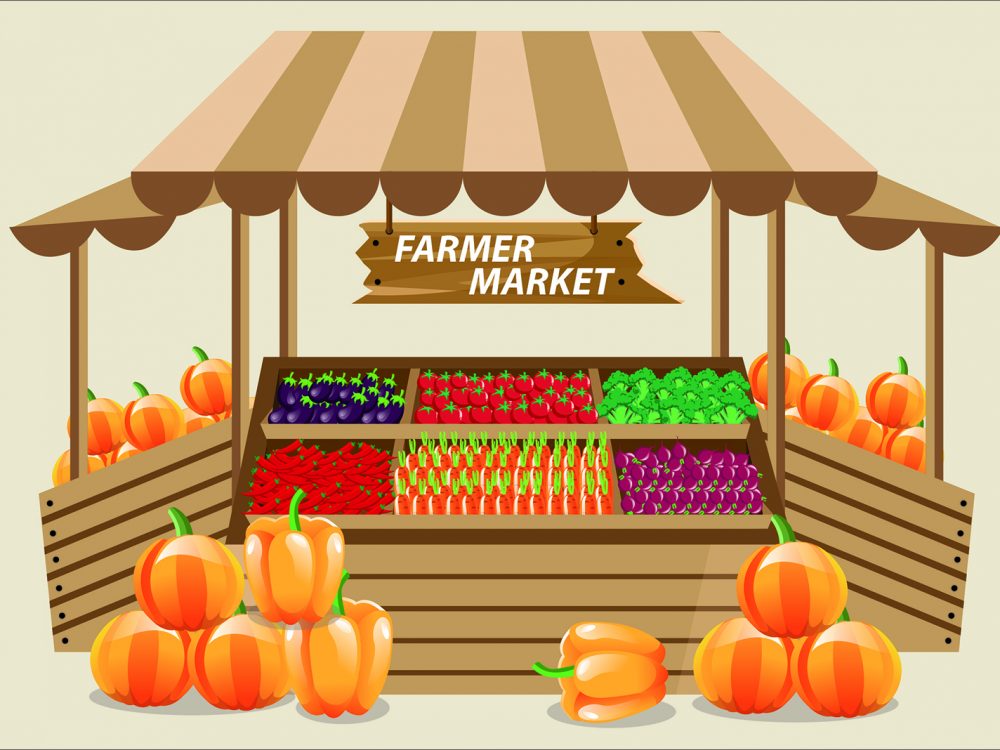 Farmers Market Illustration
