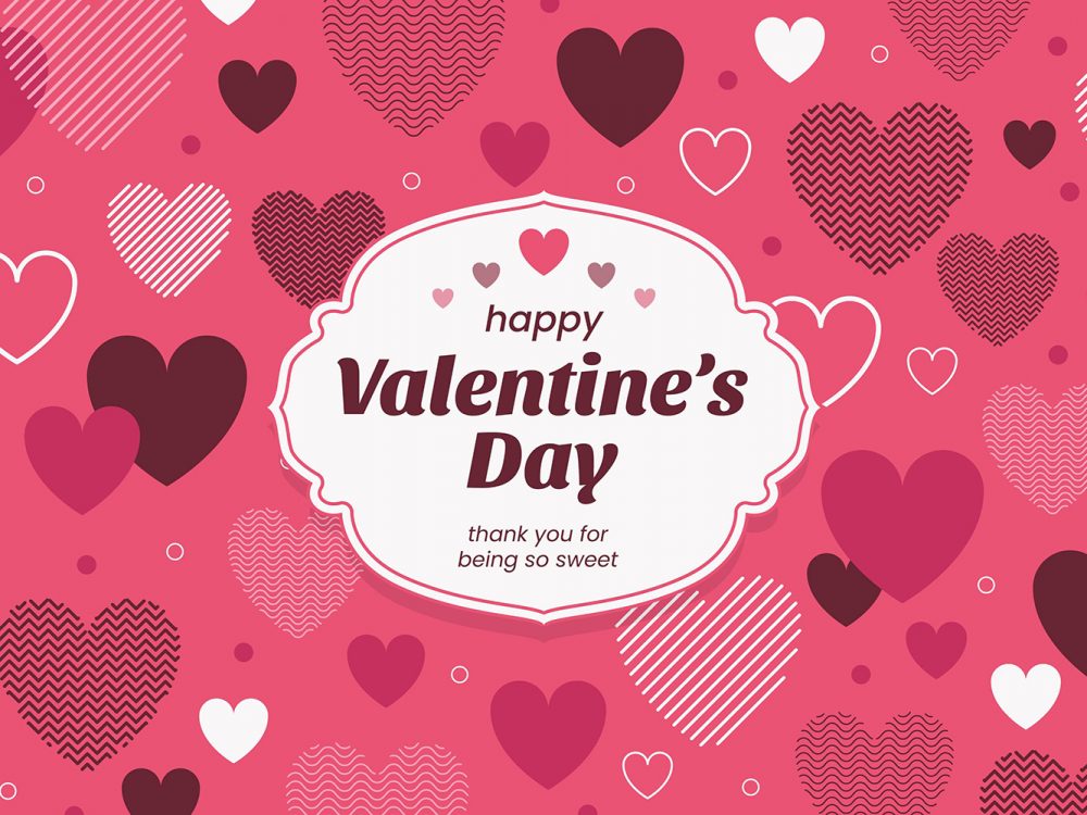 Flat Design Valentines Day Background