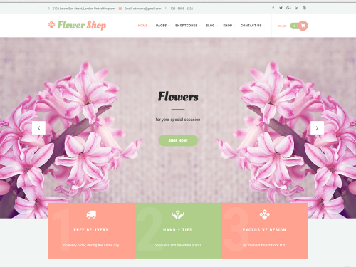 Flower Shop Lite WordPress Theme