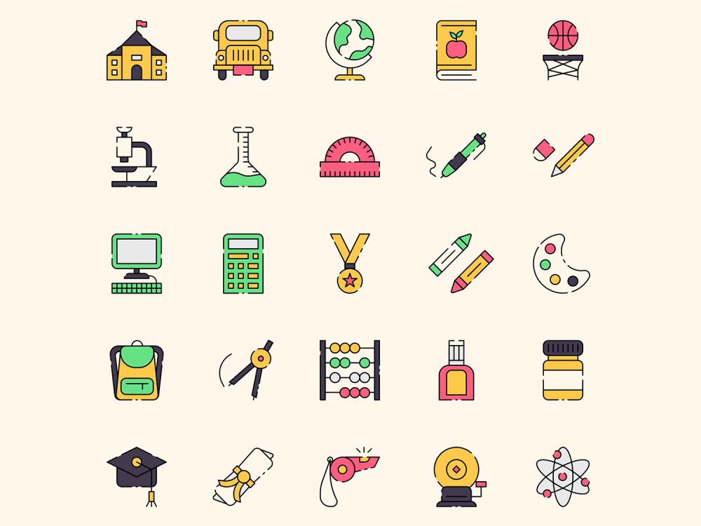 Free Back to School Icons