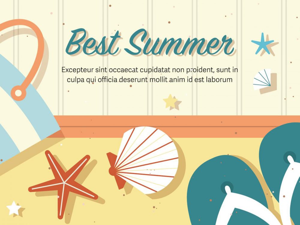 Free Best Vector Summer Illustration