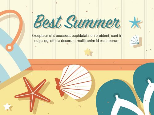 Free Best Vector Summer Illustration