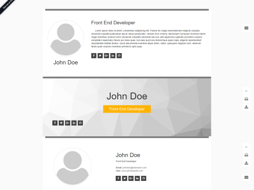 Free Classic CV Resume HTML Template