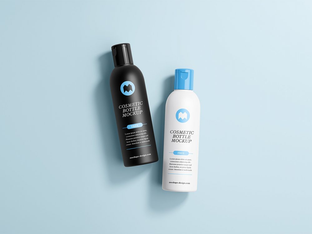 Free Cosmetic Bottle Mockups