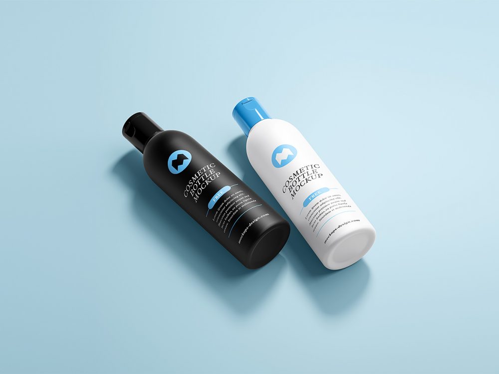 Free Cosmetic Bottle Mockups